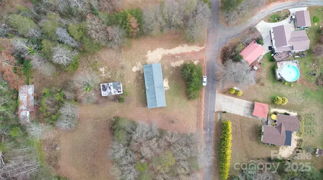 a aerial view of a house