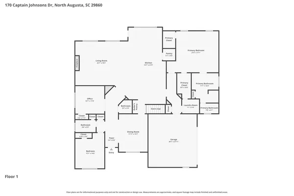 $510,000 | 170 Captain Johnson's Drive, North Augusta, SC 29860