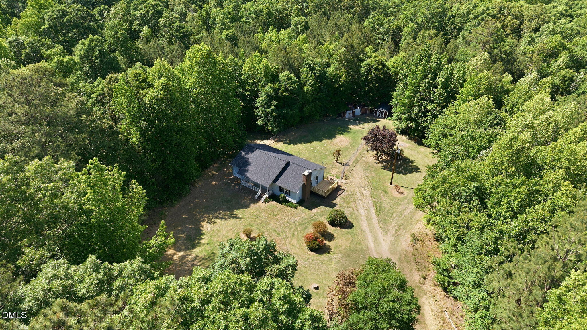 3602 Harrison Road Castalia, NC 27816 - Photo 15 of 48 an aerial view of a house with a yard
