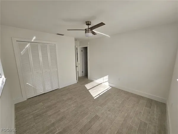 a view of an empty room