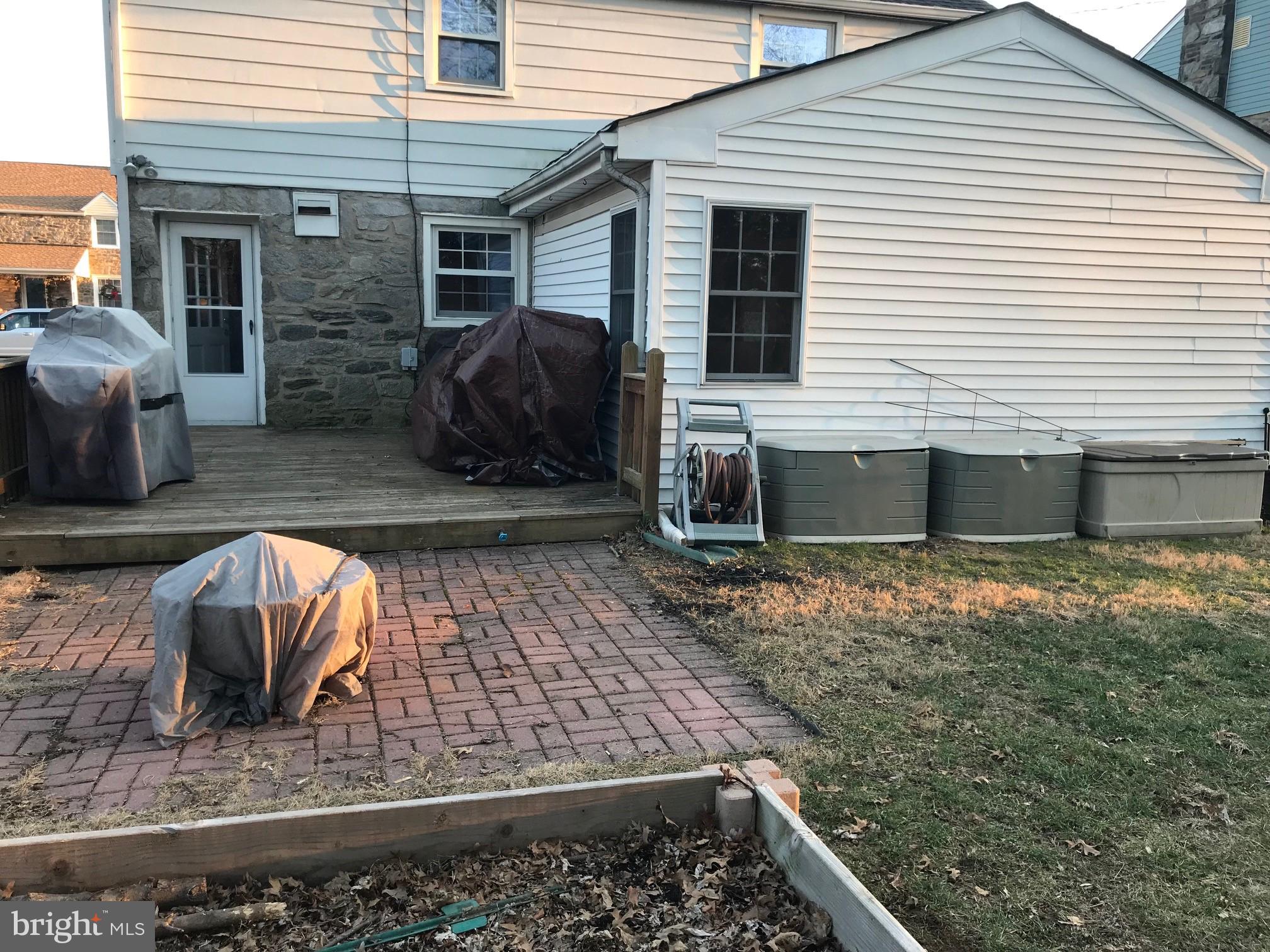 456 Maplewood Road Springfield, PA 19064 - Photo 29 of 30 Rear view, showing patio & Deck