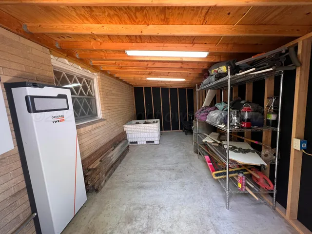 a view of storage and utility room