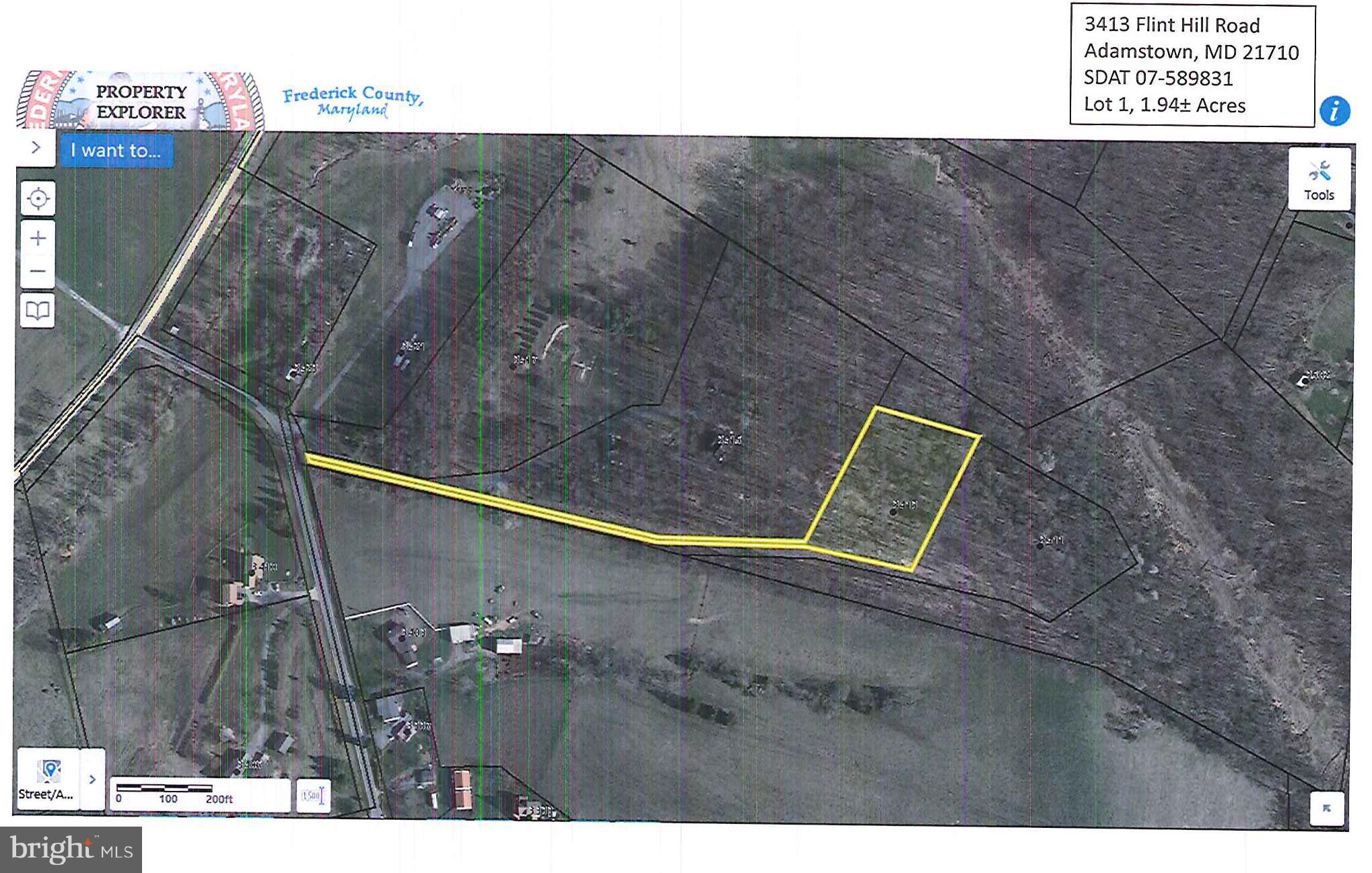 3413 Flint Hill Road Adamstown, MD 21710 - Photo 13 of 13 3413 Flint Hill Road Ariel View-Lot 1