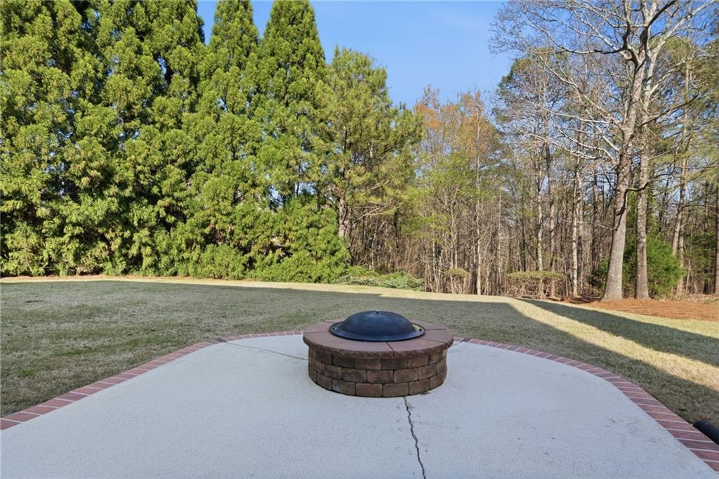 2058 Windermere Crossing Cumming, GA 30041 - Photo 50 of 75 a view of a backyard with plants and trees