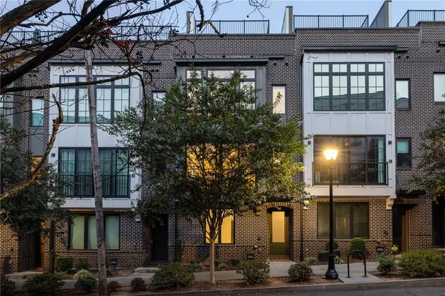 a front view of a building