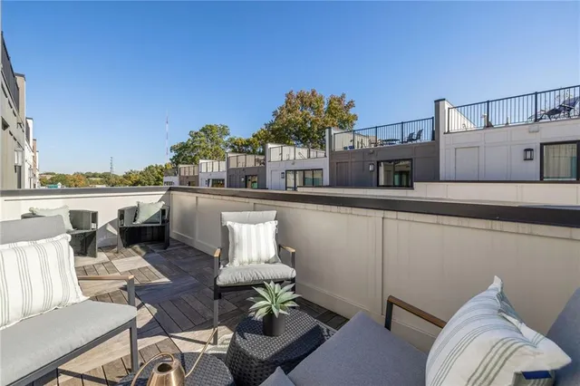 a view of a room with an empty shelf
