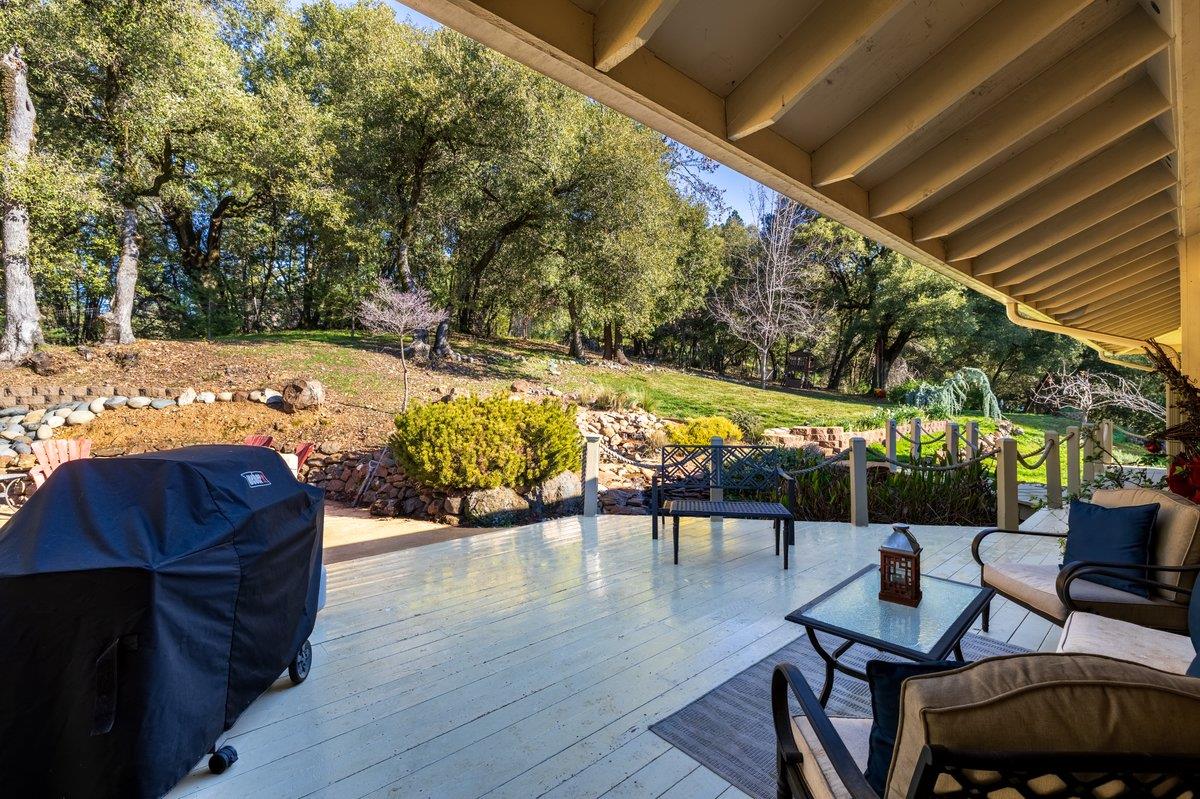 1144 Boole Road Applegate, CA 95703 - Photo 11 of 65 a view of a patio with swimming pool