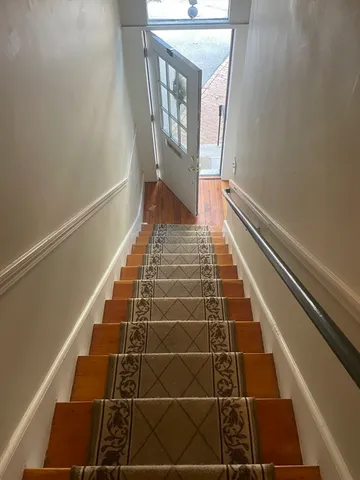 a view of balcony with door