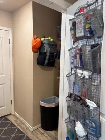 a room with gym equipment