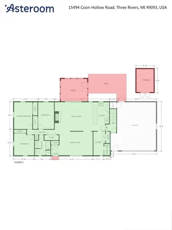 $264,387 | 15494 Coon Hollow Road, Three Rivers, MI 49093