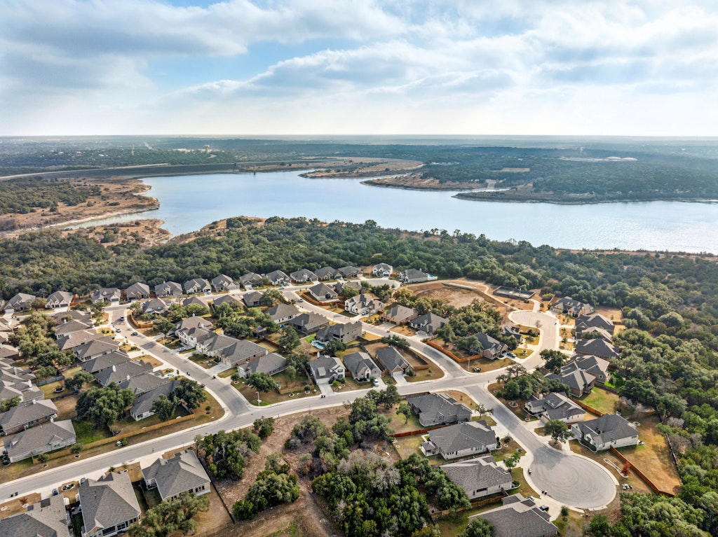 113 Wake Lane Georgetown, TX 78633 - Photo 29 of 33 an aerial view of residential building and ocean