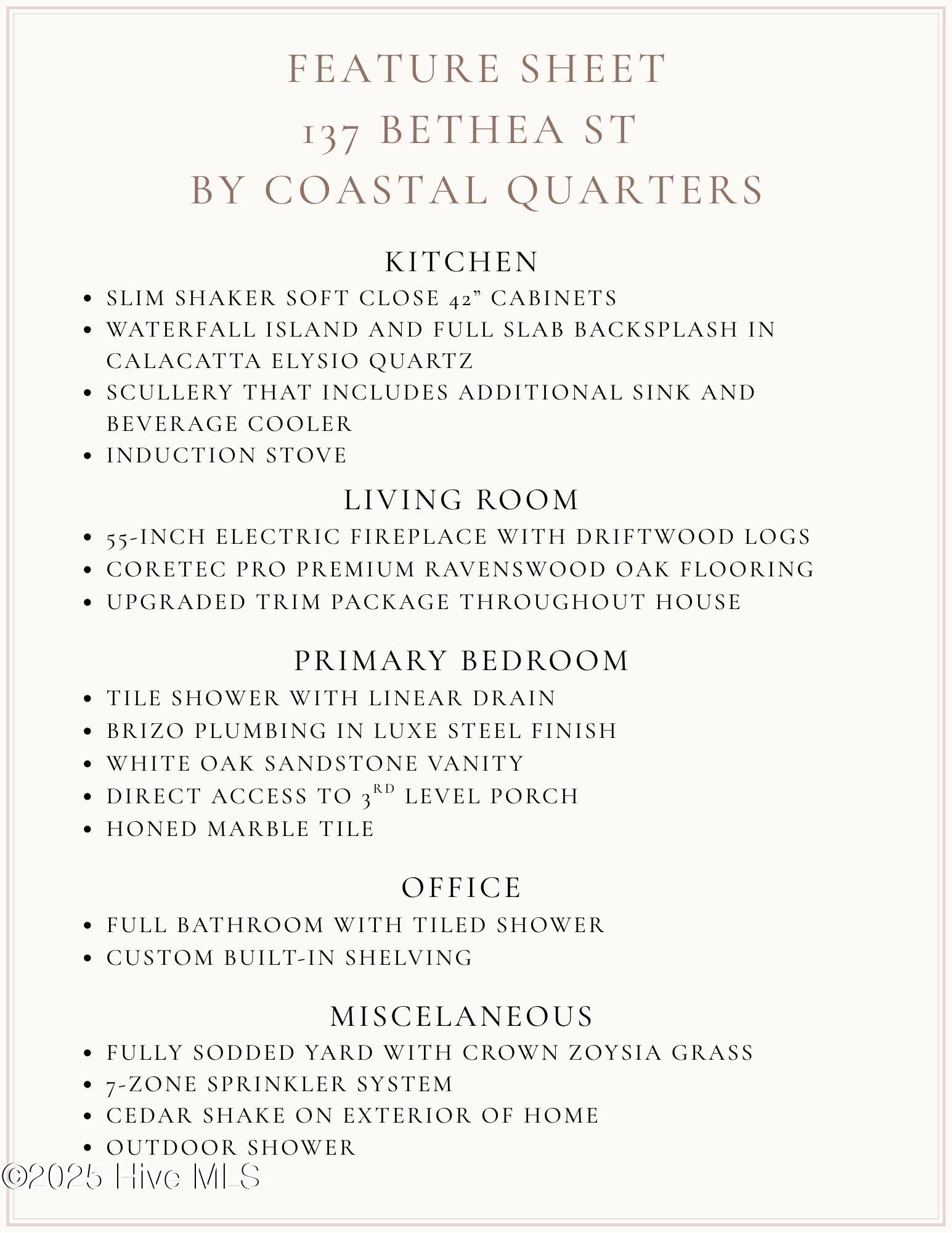 137 Bethea Street Holly Ridge, NC 28445 - Photo 72 of 75 Product Line Sell Sheet (1)