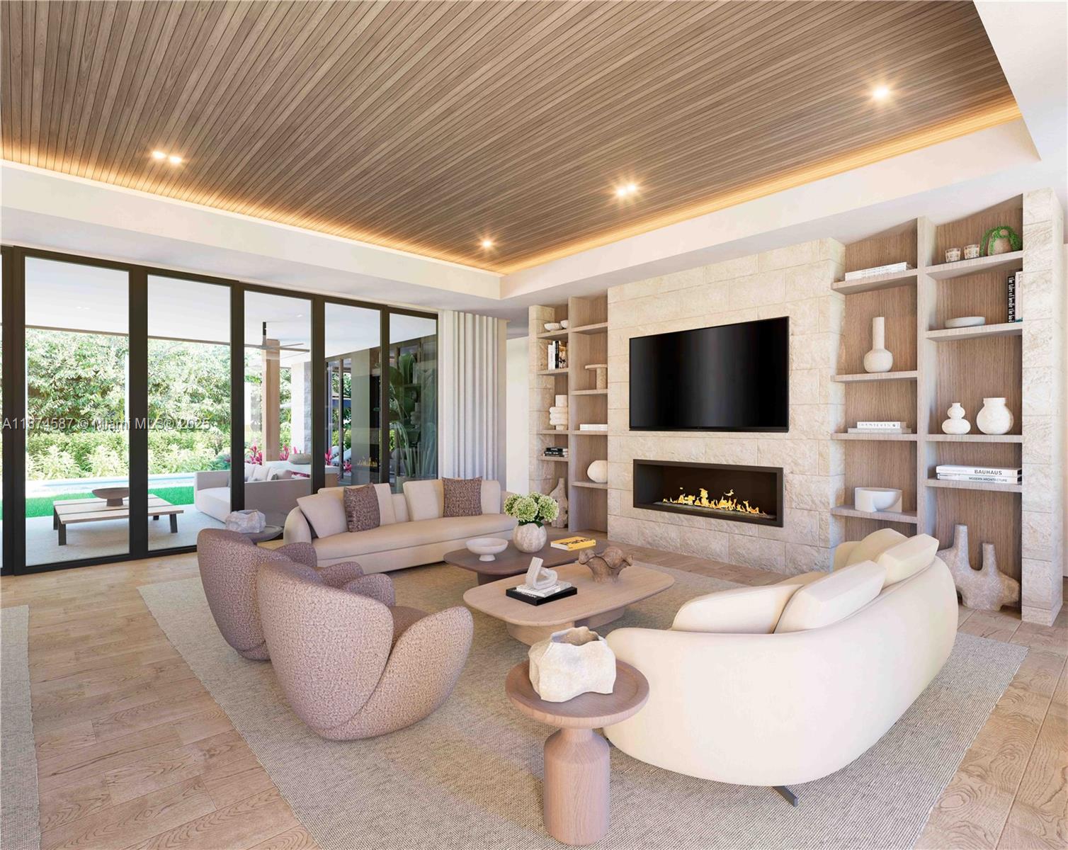 7840 Southwest 98th Street Miami, FL 33156 - Photo 10 of 16 a living room with furniture and a flat screen tv