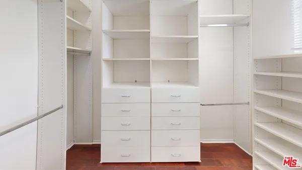 a view of closet area