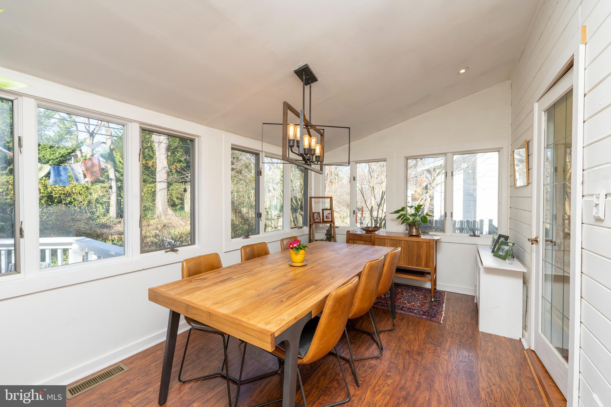 6016 Pinehurst Road Baltimore, MD 21212 - Photo 10 of 19 Light Filled Dining Room W/ View of Private Yard