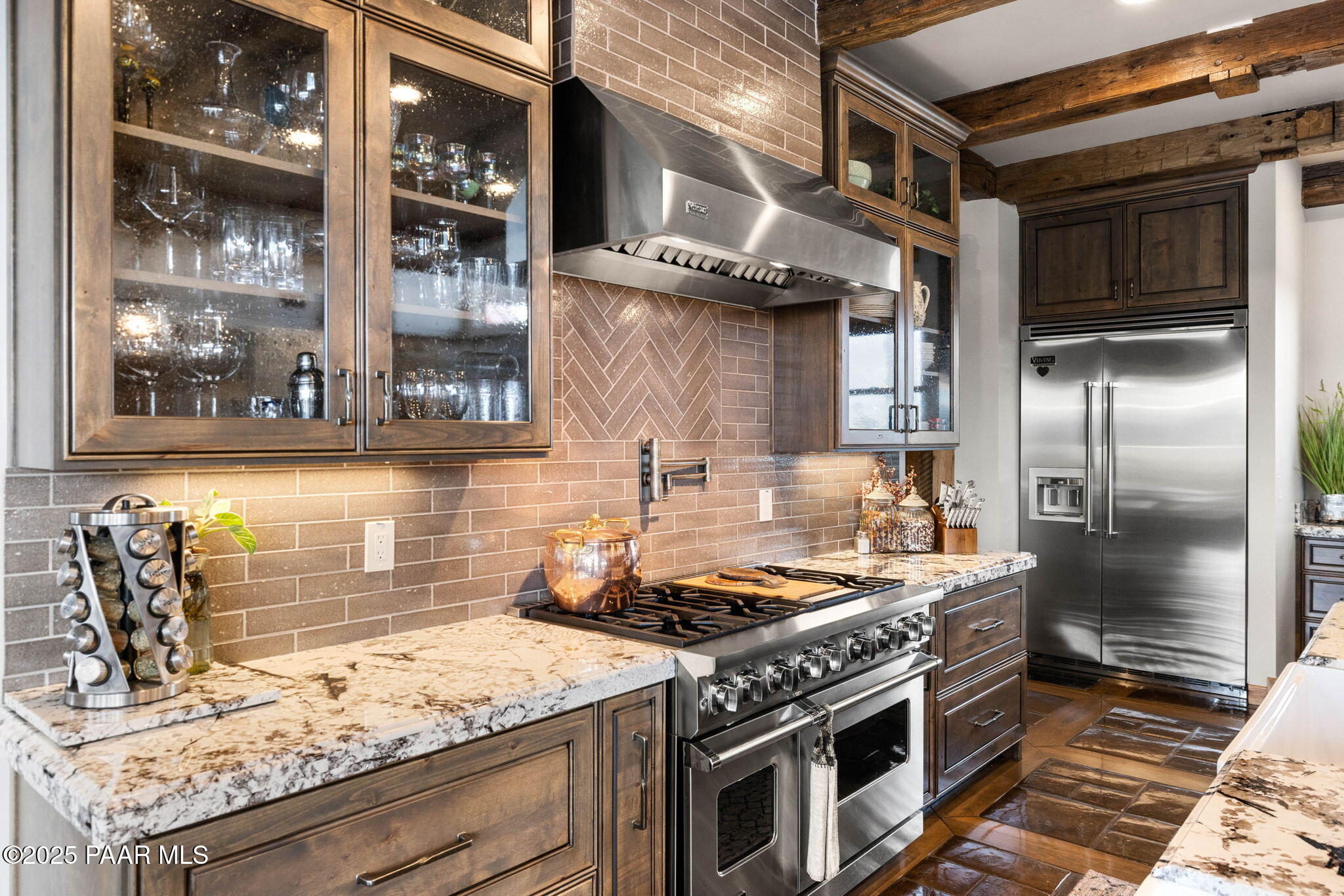 14800 North Puntenney Road Prescott, AZ 86305 - Photo 17 of 100 a kitchen with stainless steel appliances granite countertop a stove and a sink