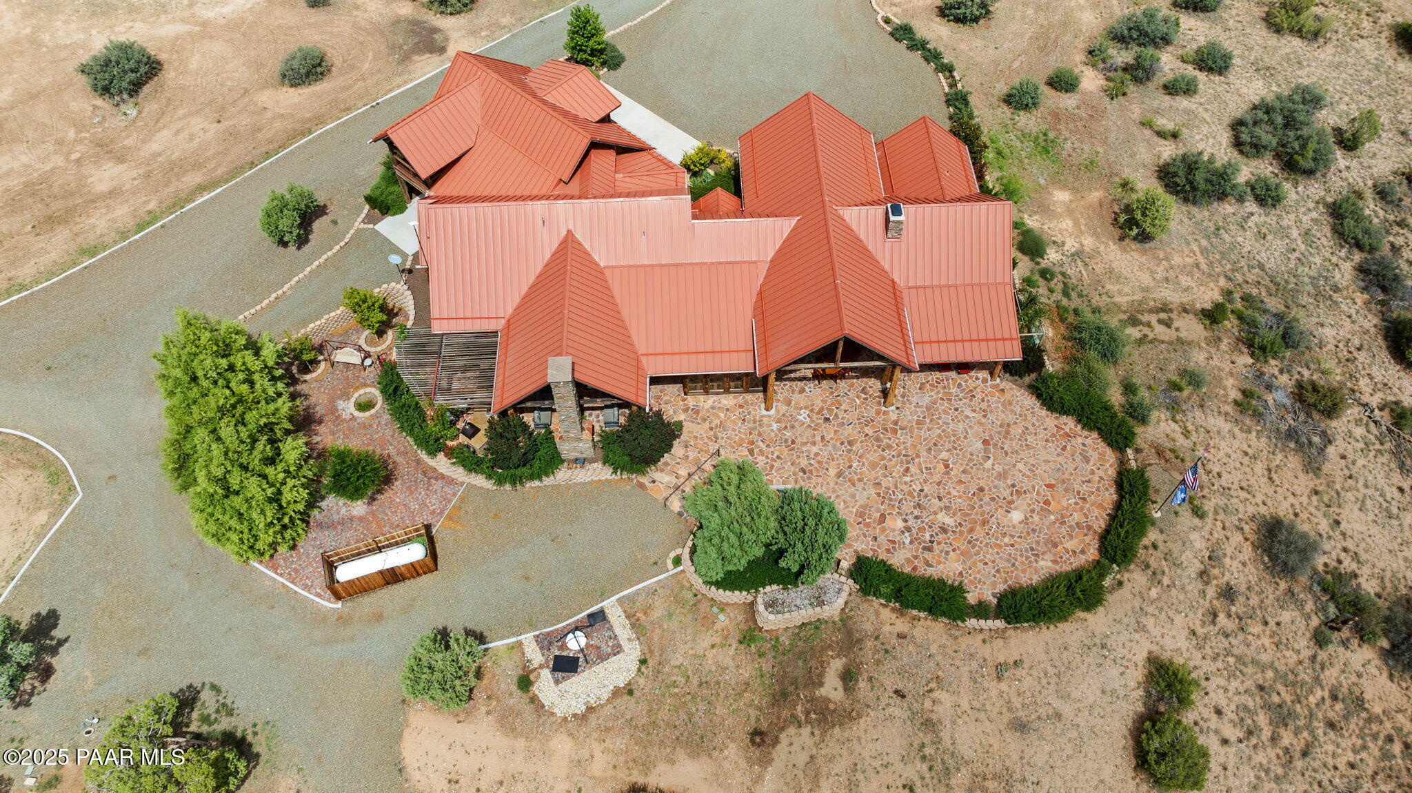 14800 North Puntenney Road Prescott, AZ 86305 - Photo 78 of 100 an aerial view of residential houses with outdoor space