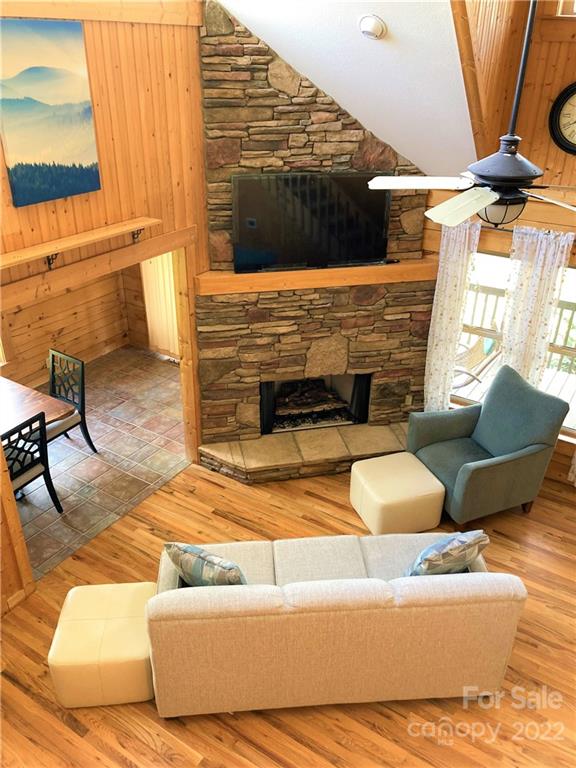 268 Sasafras Ridge Rutherfordton, NC 28139 - Photo 20 of 48 a living room with furniture and a floor to ceiling window