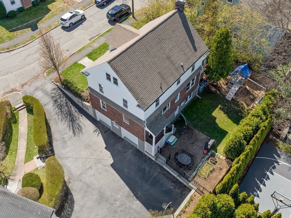 21 Normandy Road Newton, MA 02466 - Photo 33 of 36 an aerial view of house with a yard