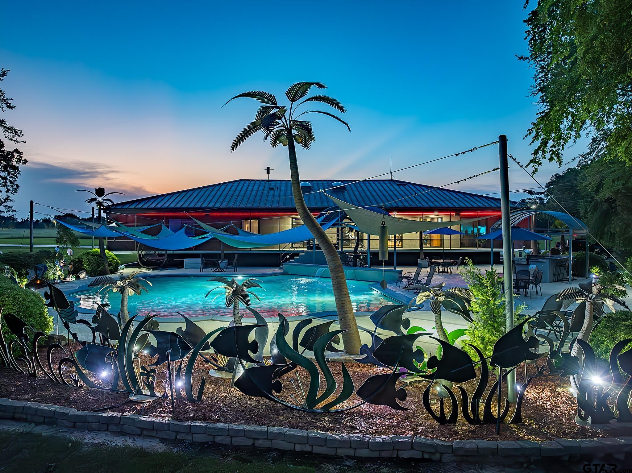 1085 County Road 1960 Yantis, TX 75497 - Photo 12 of 41 a view of a cafe with a table and chairs
