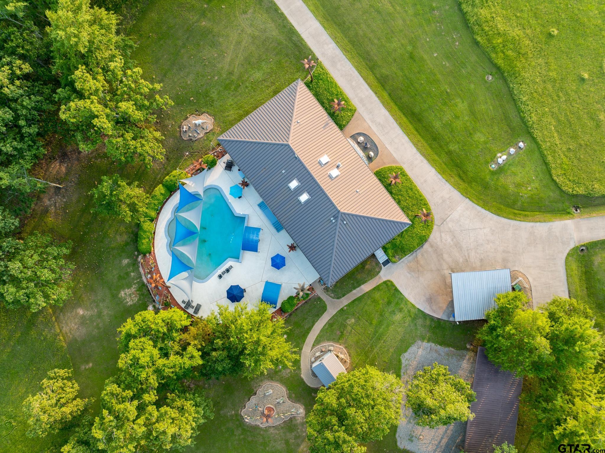 1085 County Road 1960 Yantis, TX 75497 - Photo 14 of 41 an aerial view of a house
