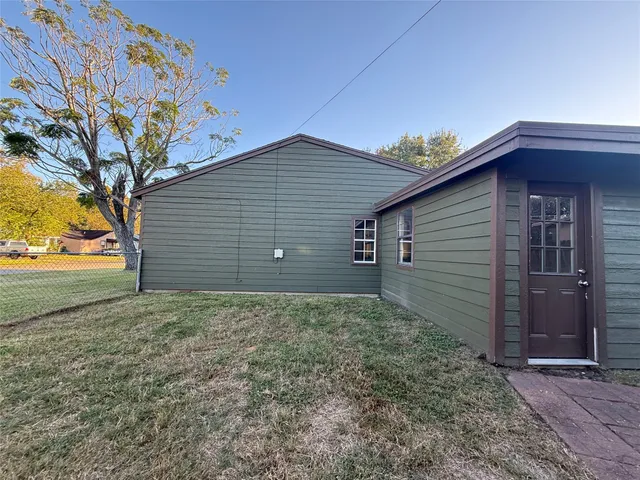 a backyard of a house