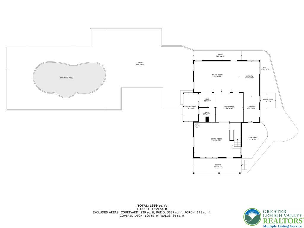 701 Rutt Road Bangor, PA 18013 - Photo 69 of 72 1st Floor with Pool Area
