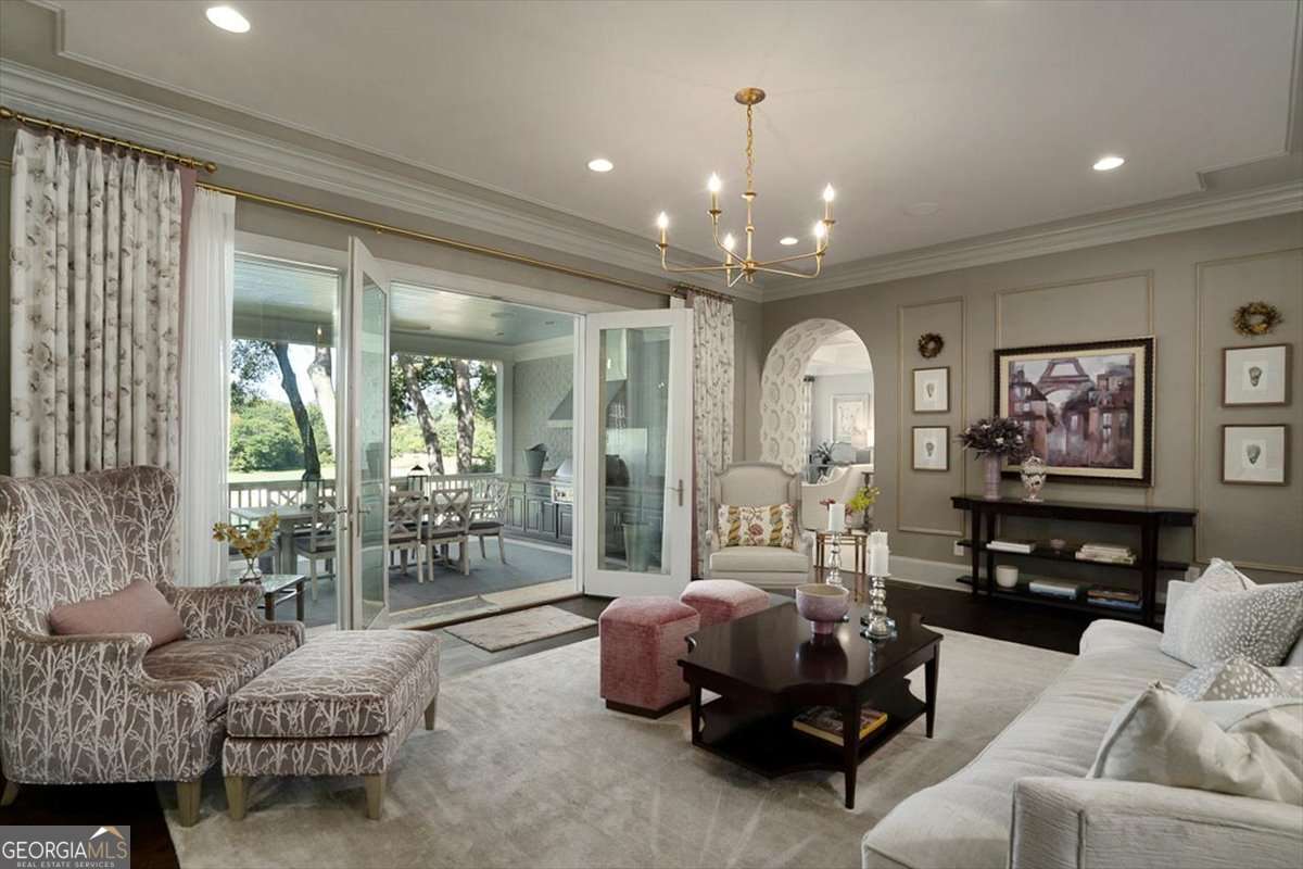 711 Bluff Road Statham, GA 30666 - Photo 14 of 70 a living room with furniture and a large window
