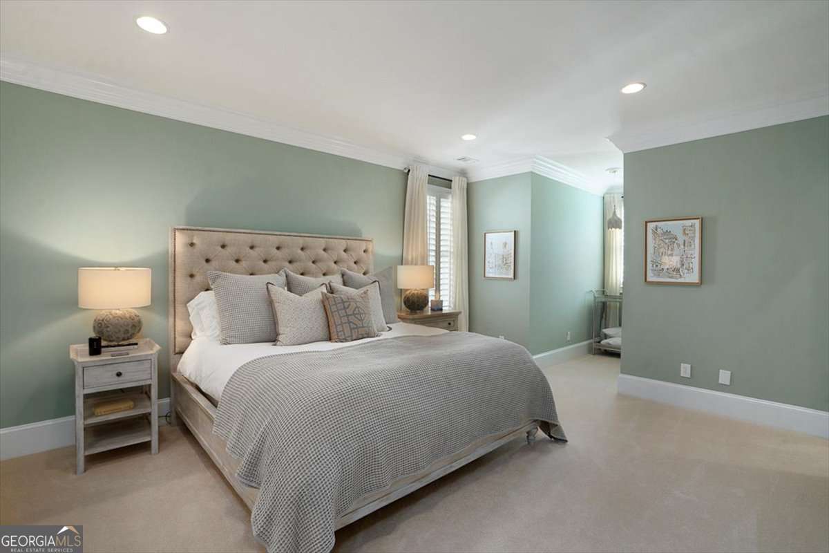 711 Bluff Road Statham, GA 30666 - Photo 50 of 79 a bedroom with a bed and a night stand