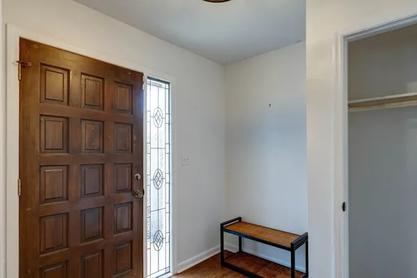 a view of a livingroom with furniture