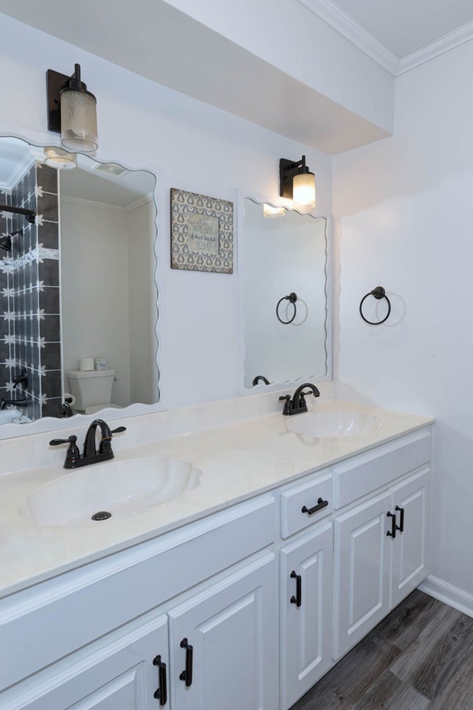 6101 River Road, Unit 5 Columbus, GA 31904 - Photo 24 of 47 a bathroom with a sink and a mirror