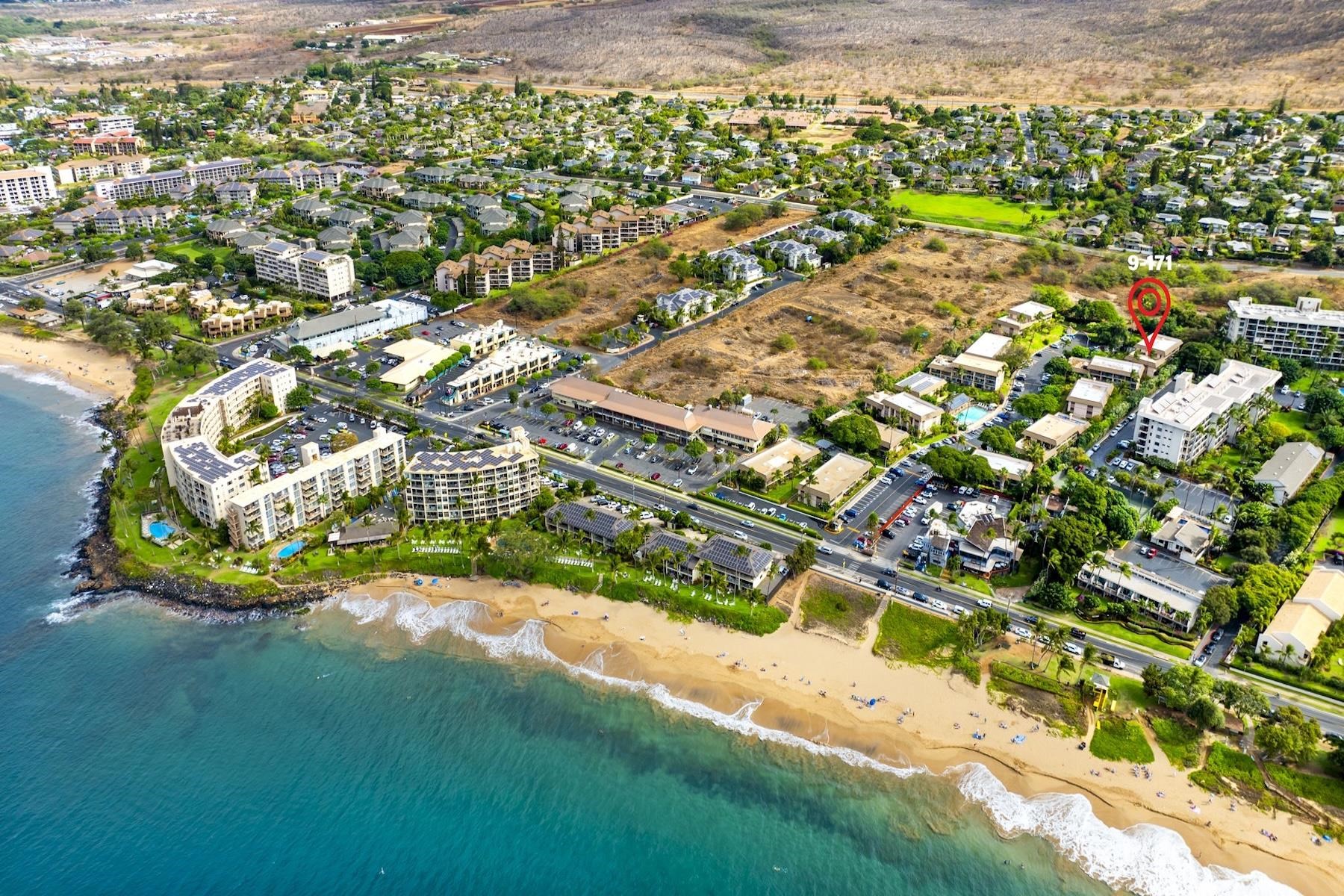 2495 South Kihei Road, Unit 171 Kihei, HI 96753 - Photo 14 of 18 an aerial view of residential houses with outdoor space and street view