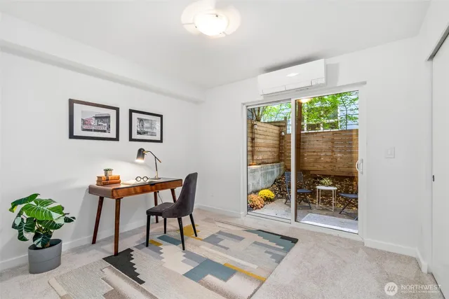 a view of a chairs and table on the deck
