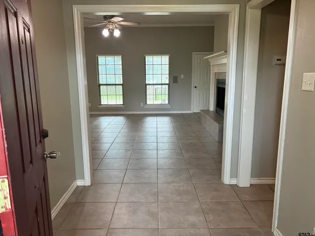a view of an entryway of a house