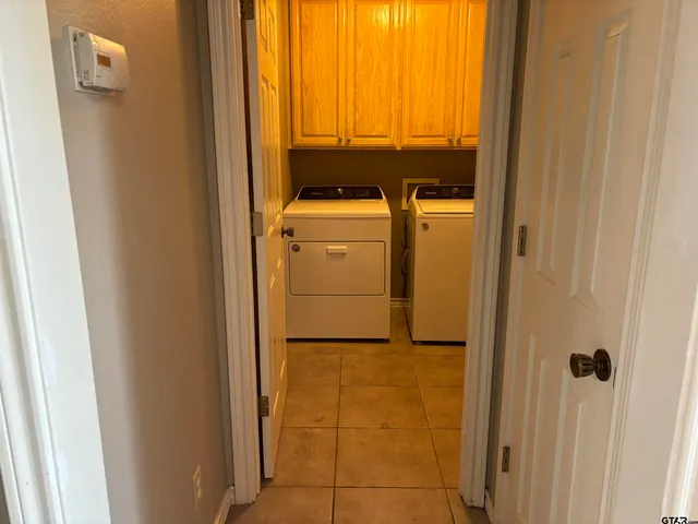 a view of a storage and utility room