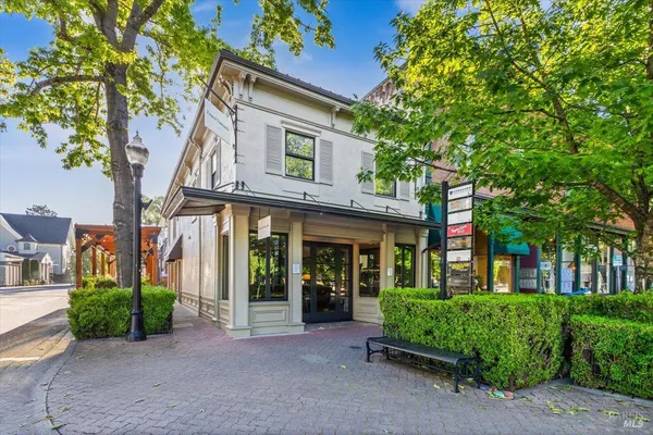 a view of a house with a outdoor space
