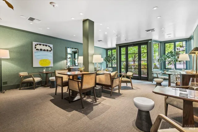 a kitchen with lots of counter top space