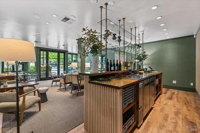 a view of table and chair