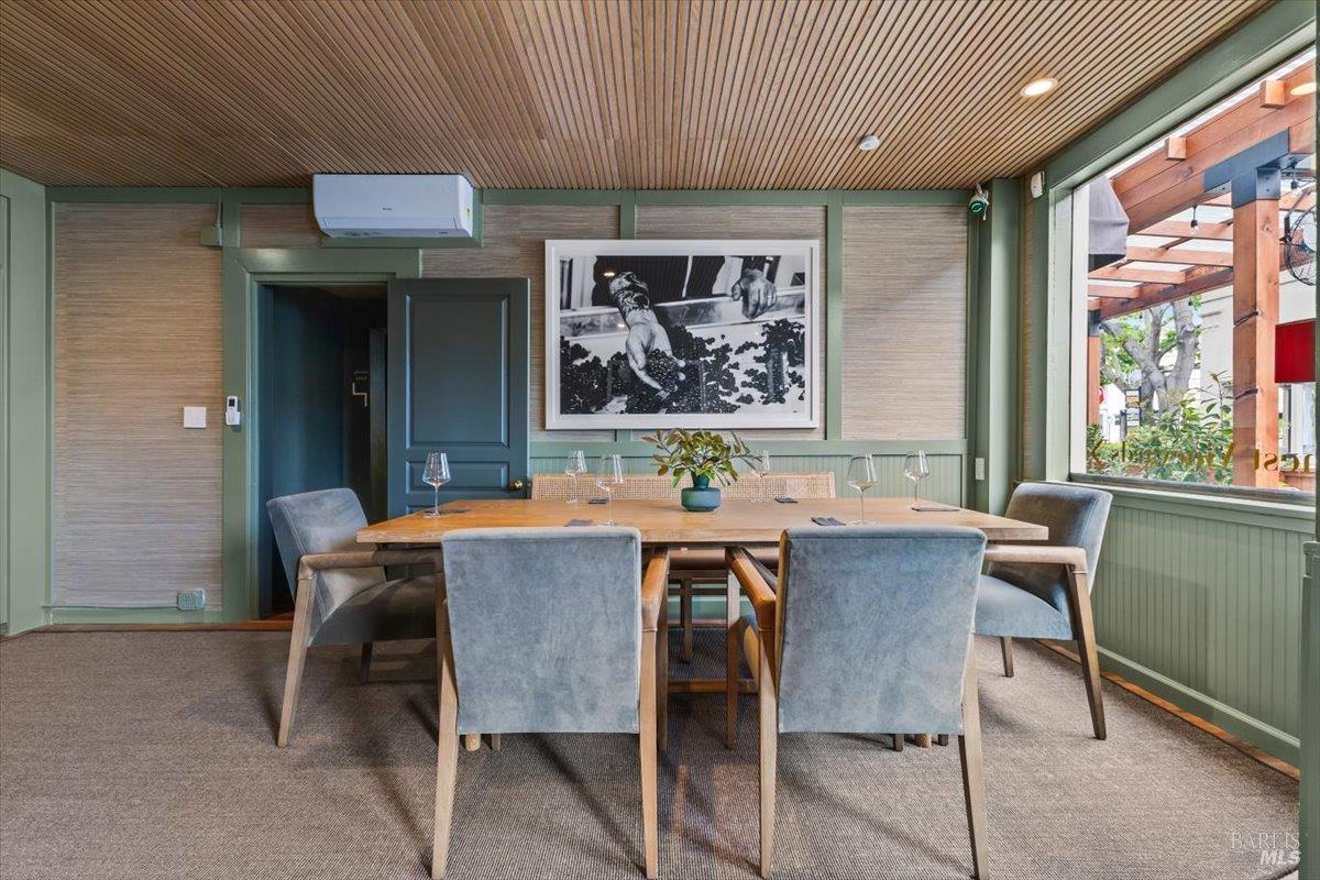 320 Center Street Healdsburg, CA 95448 - Photo 24 of 56 a view of a dining room with furniture window and outside view