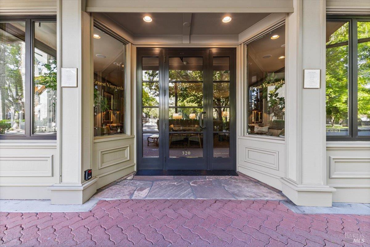 320 Center Street Healdsburg, CA 95448 - Photo 4 of 56 a front view of a building with a porch