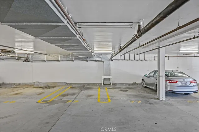 a view of parking garage