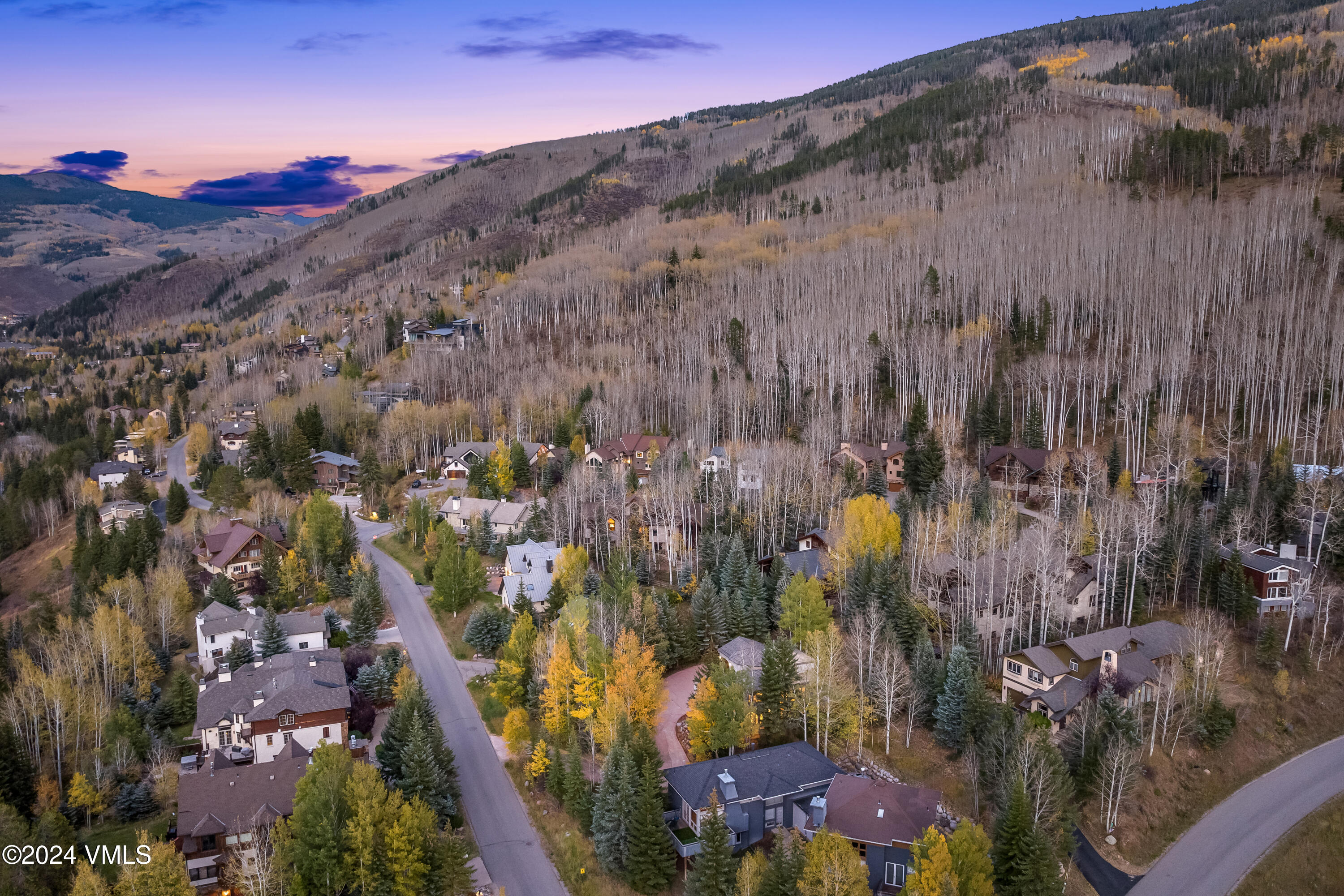 2076 Vermont Road Vail, CO 81657 - Photo 37 of 39 a view of a houses with a lush green forest