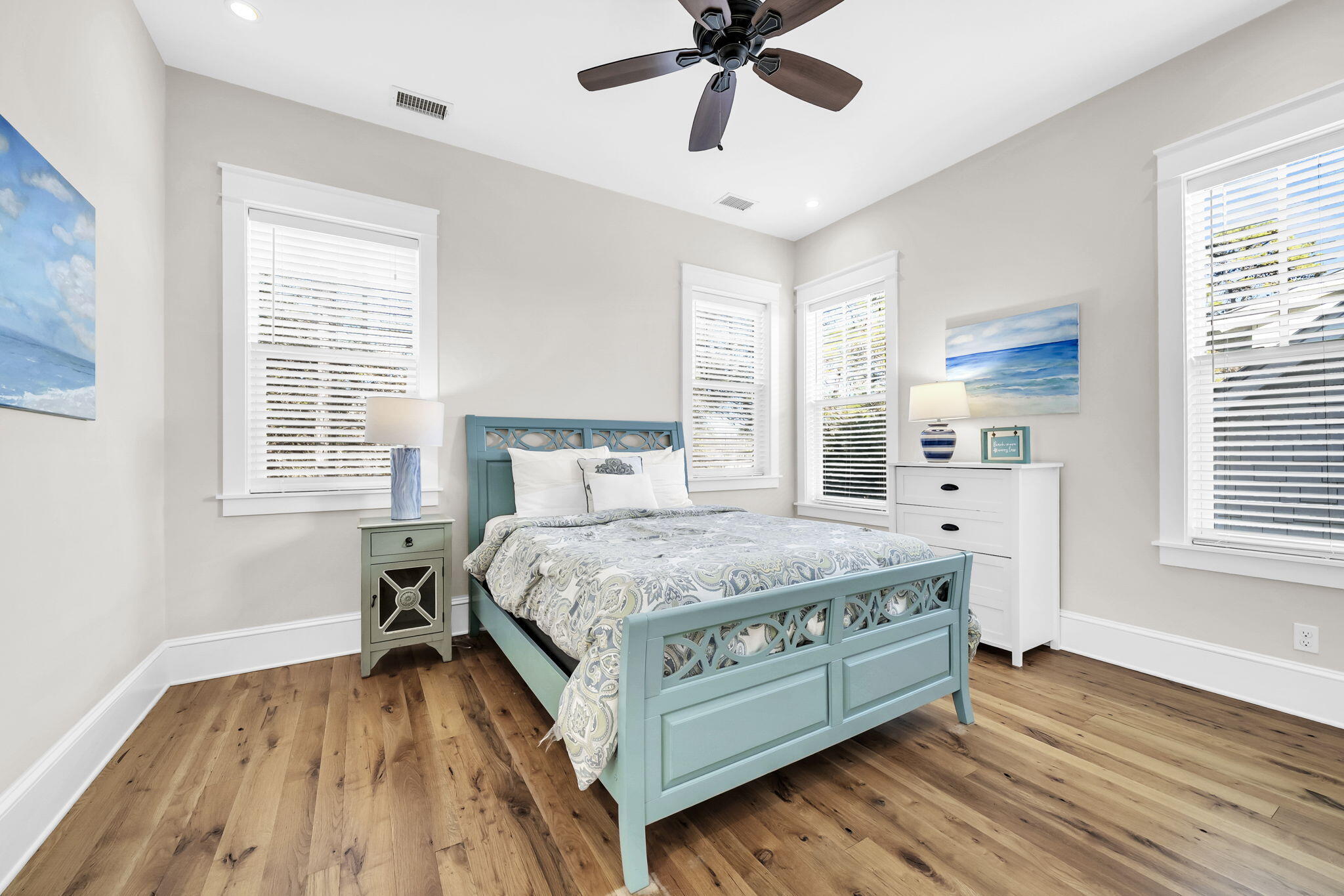 13 Eastern Lake Court Santa Rosa Beach, FL 32459 - Photo 31 of 58 a bedroom with a bed and windows