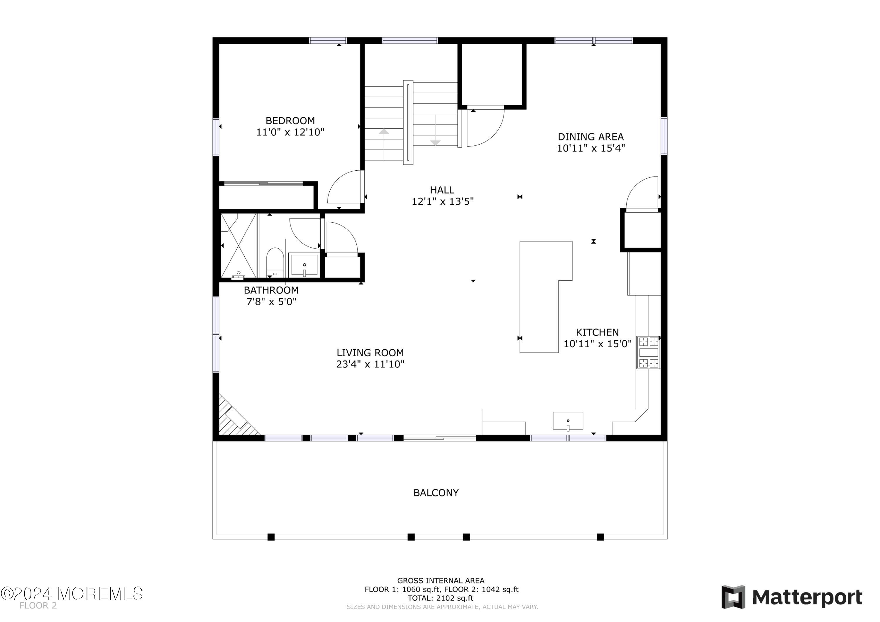 1851 Oceanfront Seaside Heights, NJ 08751 - Photo 64 of 66 Floorplan 2nd Floor