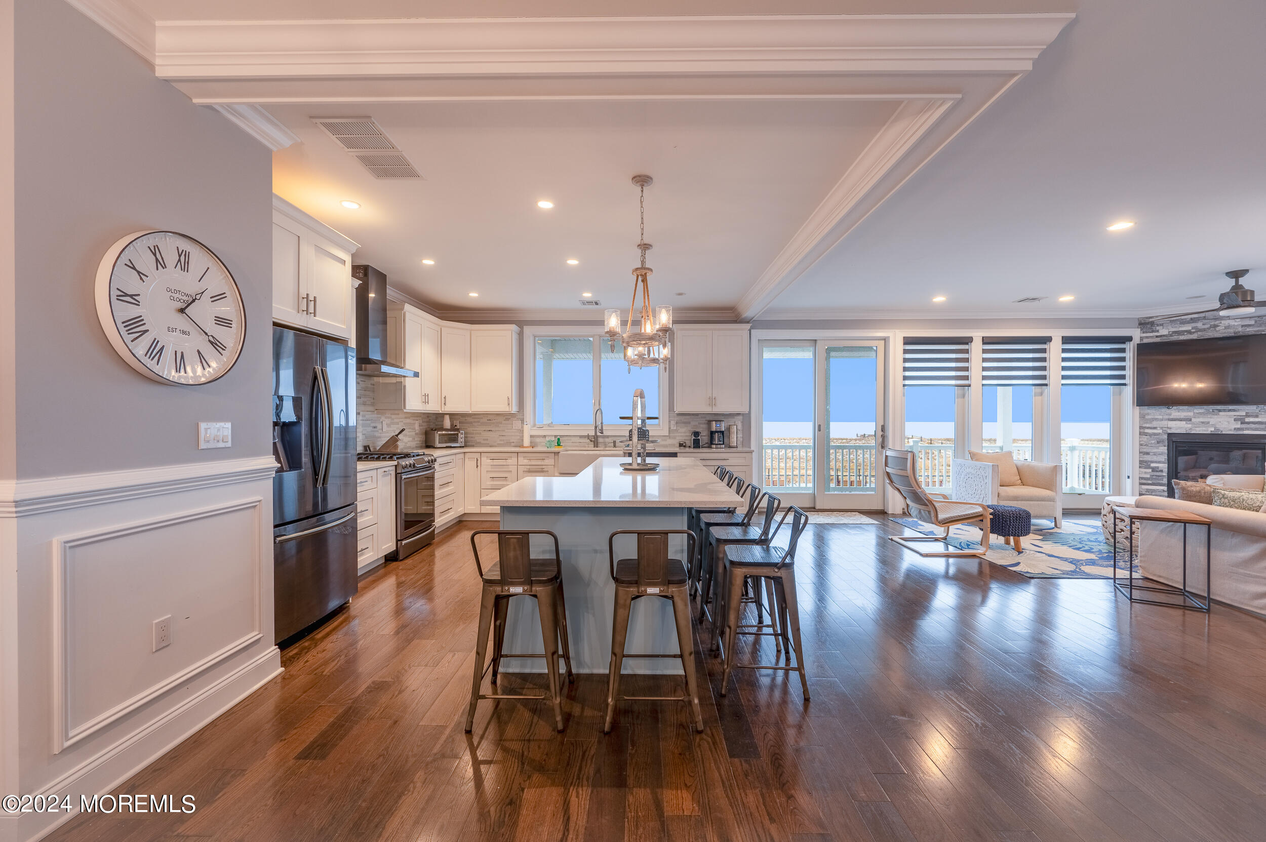 1851 Oceanfront Seaside Heights, NJ 08751 - Photo 13 of 66 a view of a dining area with furniture window and wooden floor