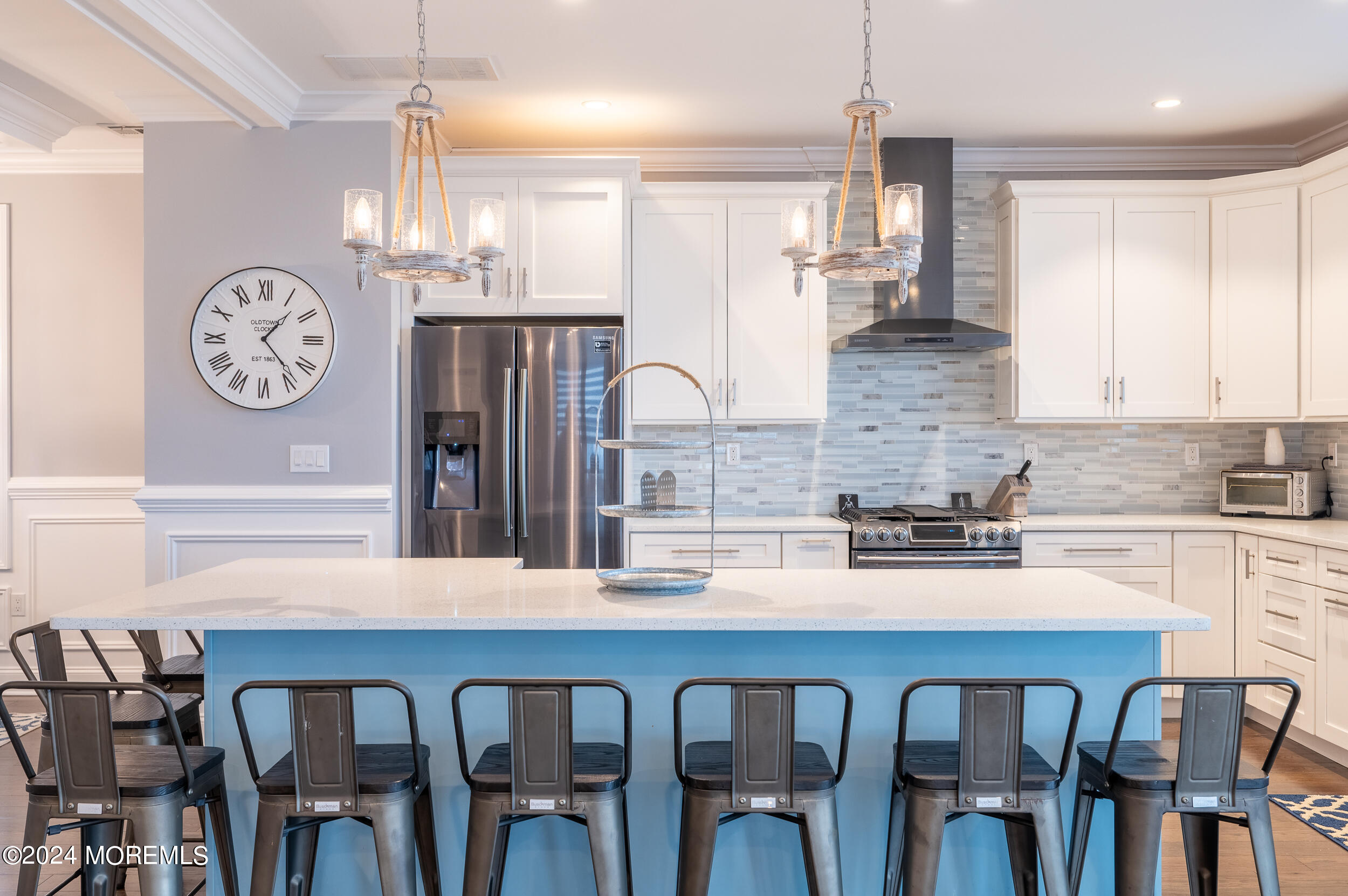 1851 Oceanfront Seaside Heights, NJ 08751 - Photo 20 of 66 a kitchen with a dining table and chairs