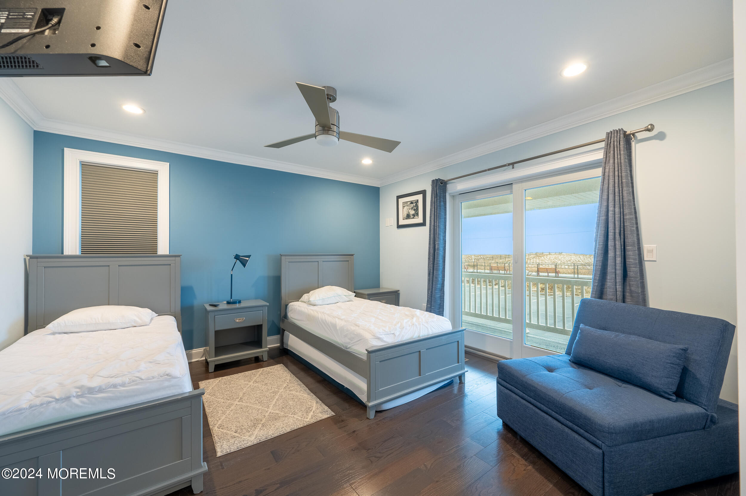 1851 Oceanfront Seaside Heights, NJ 08751 - Photo 44 of 66 a living room with furniture and a large window