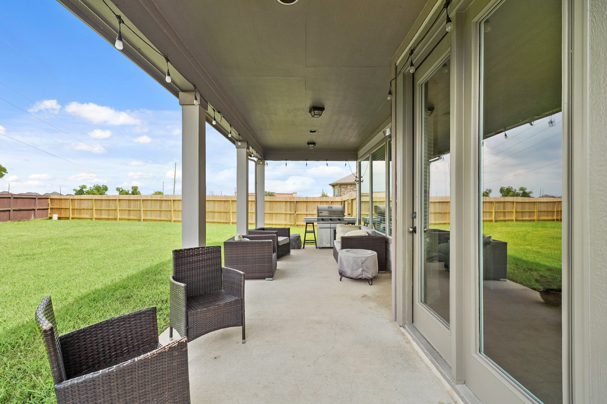 2502 J. R. Drive Manvel, TX 77578 - Photo 27 of 31 a building outdoor space with furniture and garden view