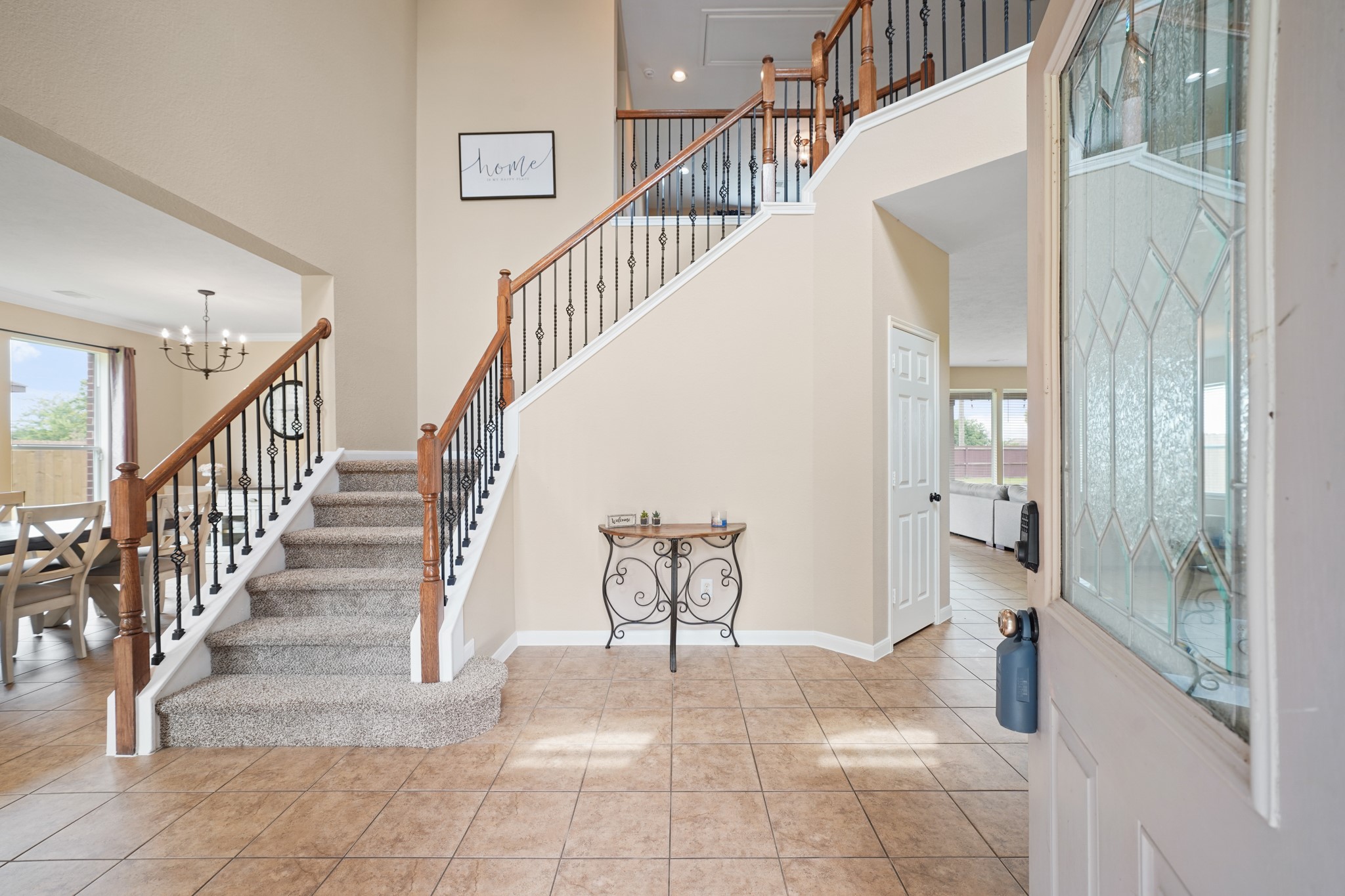 2502 J. R. Drive Manvel, TX 77578 - Photo 4 of 31 a view of entryway and hall with wooden floor