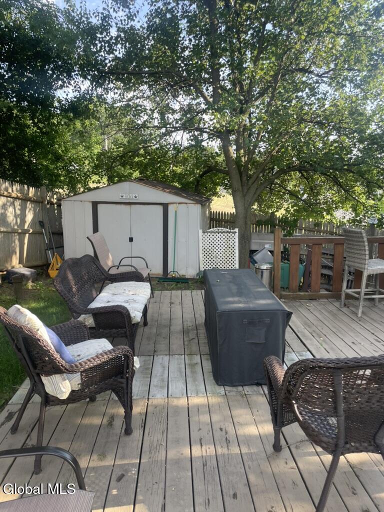 2407 Lenox Road Schenectady, NY 12308 - Photo 22 of 33 Backyard Top Deck